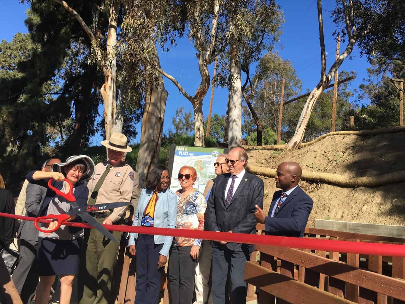 Ribbon Cutting For Park To Playa Historic Access Trail Is Open To The 