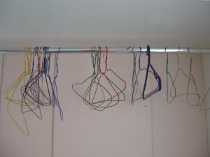 colored wire coat hangers