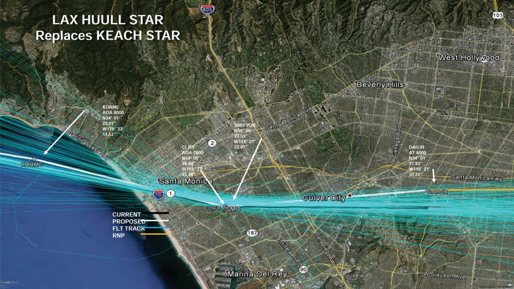 Lax Flight Map