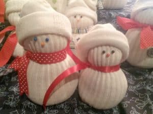 sock-snowmen