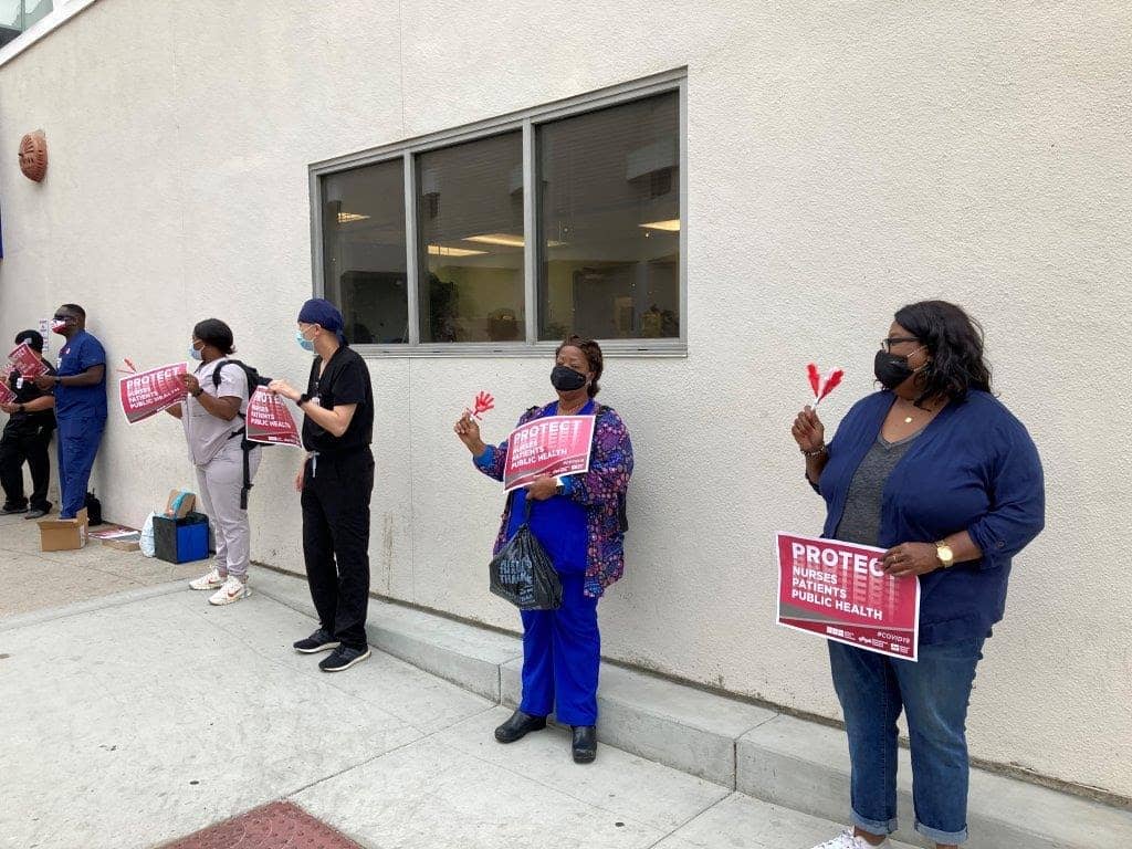 Nurses Picket Southern California Hospital to Protest Contract ...