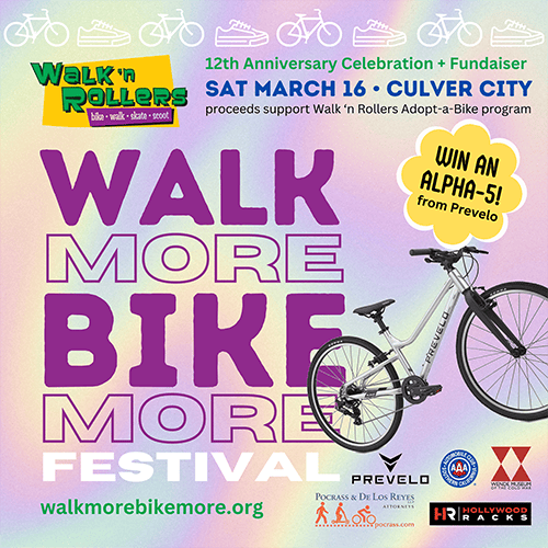 Walk More Bike More Festival - Saturday, March 16