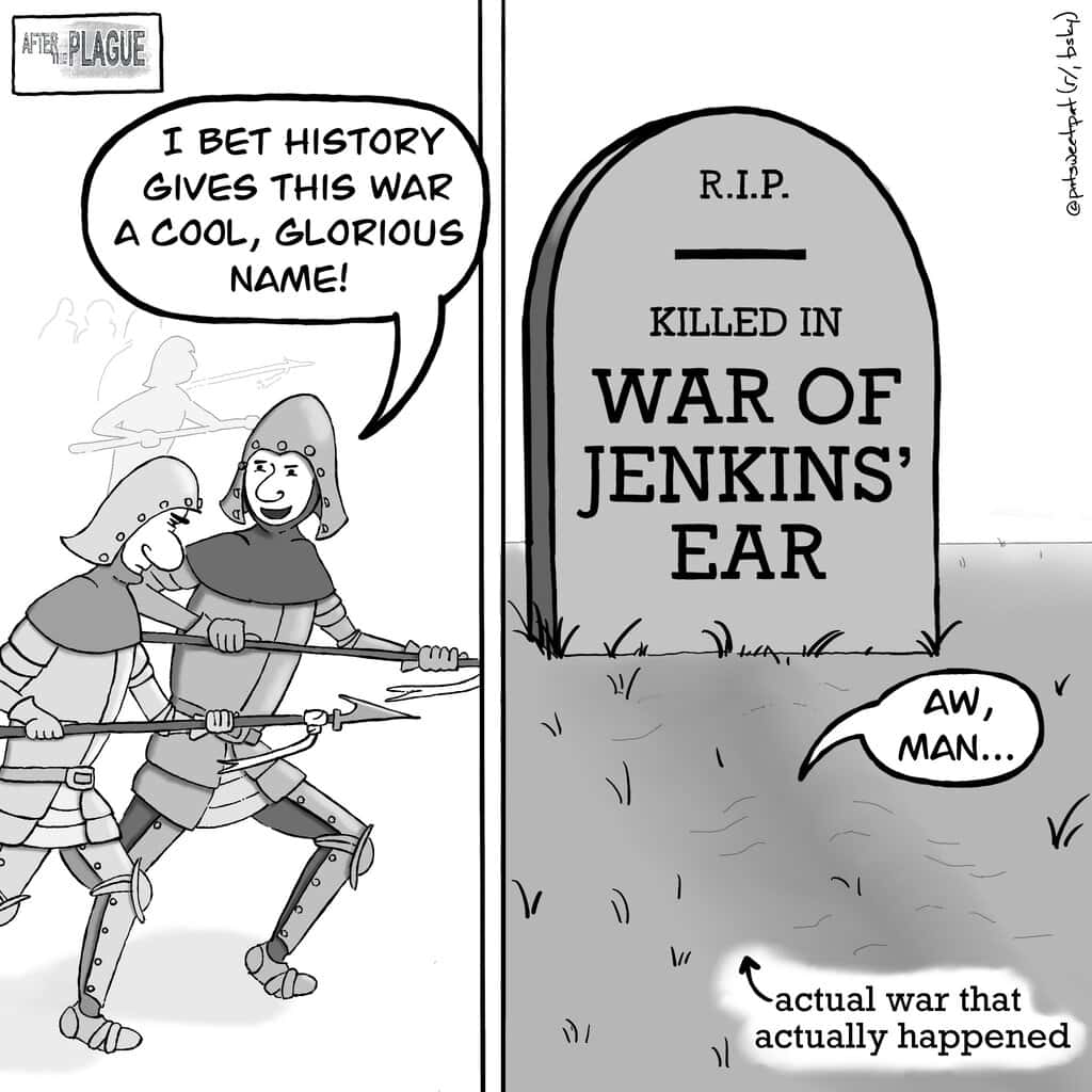 After the plague cartoon